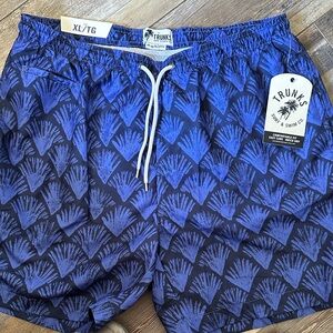 Trunks Blue Patterned Men's board Shorts